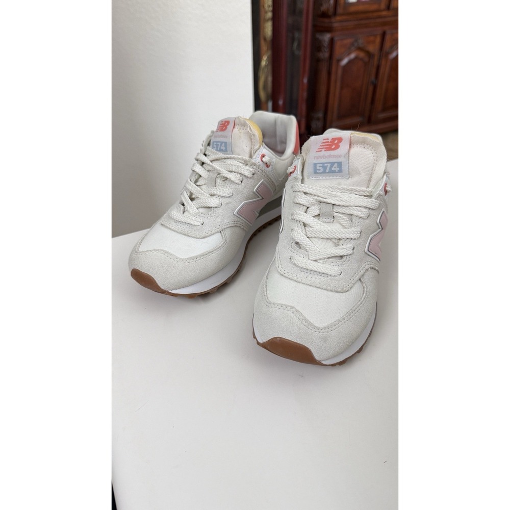 New Balance 574 WL574IPK Womens 6 Reflection Rose Sugar Pink Gum Sneakers